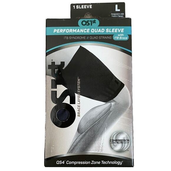 OS1st Size L Quad Performance Compression Sleeve QS4 Quad Strains ITB Brace - Picture 1 of 4